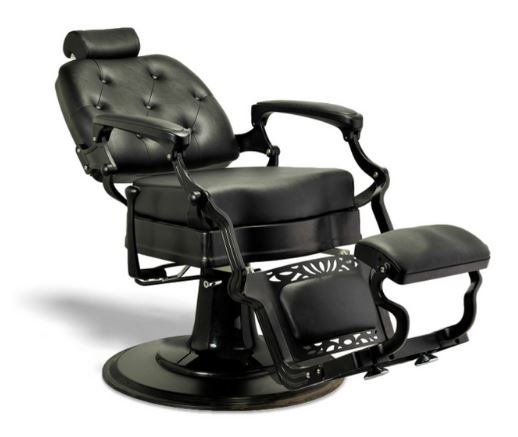 A ADAMS Barber Chair by Berkeley (SEVERAL OPTIONS AVAILABLE) 52023 ((SHIP ONLY))  ((ONLINE EXCLUSIVE)) on a white background.