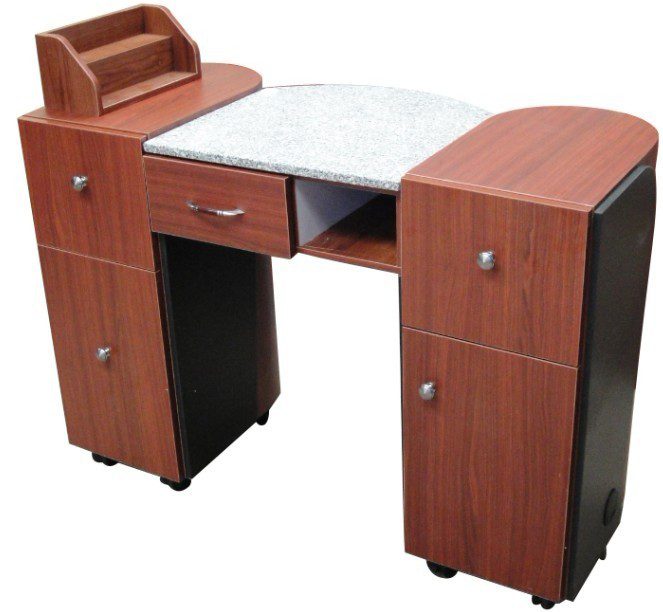 Classic series nail table with marble top