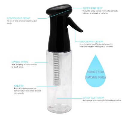 A picture of keen mist spray bottle 12 oz features