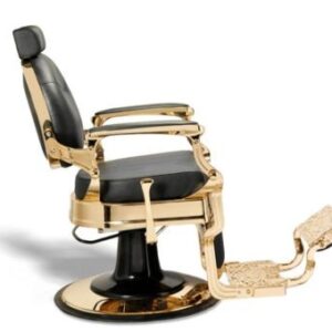 Mc Kinley Barber Chair in black and gold color