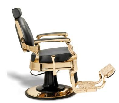 Mc Kinley Barber Chair in black and gold color