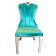 Blue customer chair for manicure table only small