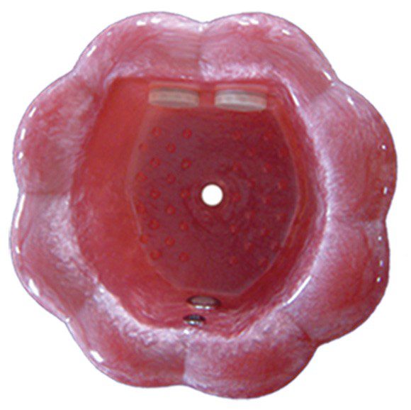 Poly Crystal Pedicure Spa Bowl Flower