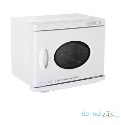 A DERMALOGIC Single UV Towel Warmer 18L 141 ((Online Exclusive)) ((Ship Only)) on a white background.